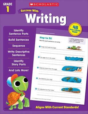 Book cover for Scholastic Success with Writing Grade 1 Workbook