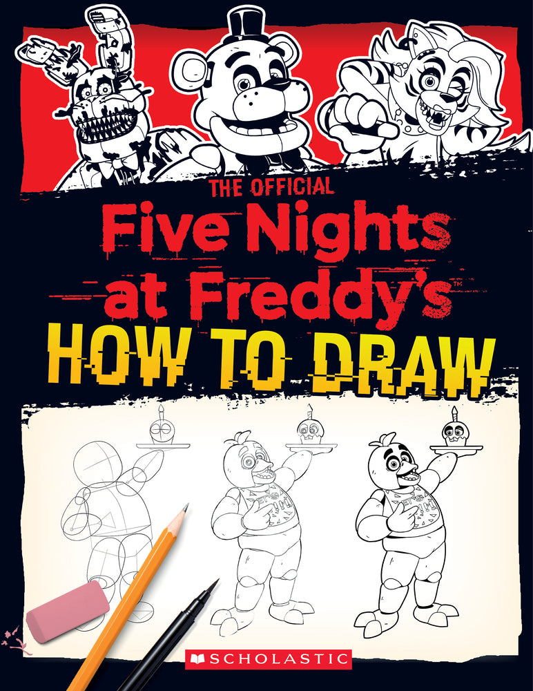 Book cover for How to Draw Five Nights at Freddy's: An Afk Book