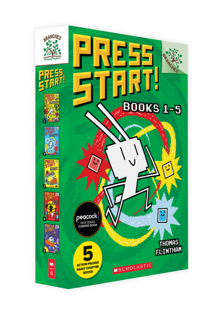 Book cover for Press Start!, Books 1-5: A Branches Box Set