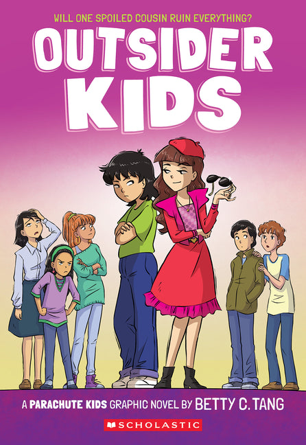 Book cover for Outsider Kids: A Parachute Kids Graphic Novel (Parachute Kids #2)