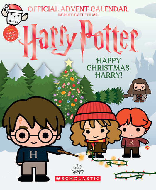 Book cover for Happy Christmas, Harry: Official Harry Potter Advent Calendar