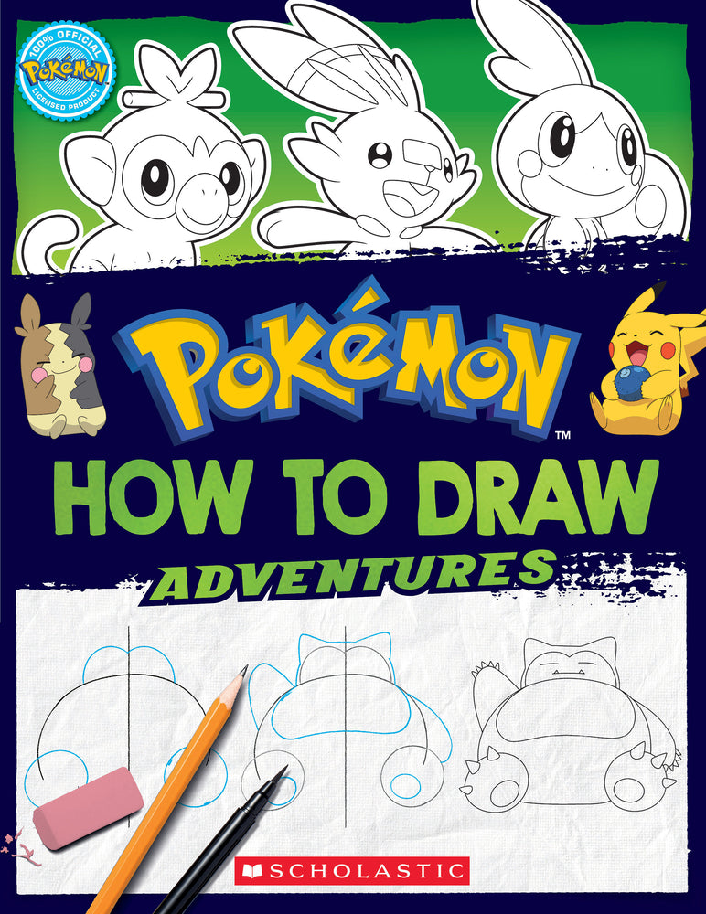 Book cover for How to Draw Adventures (Pokémon)