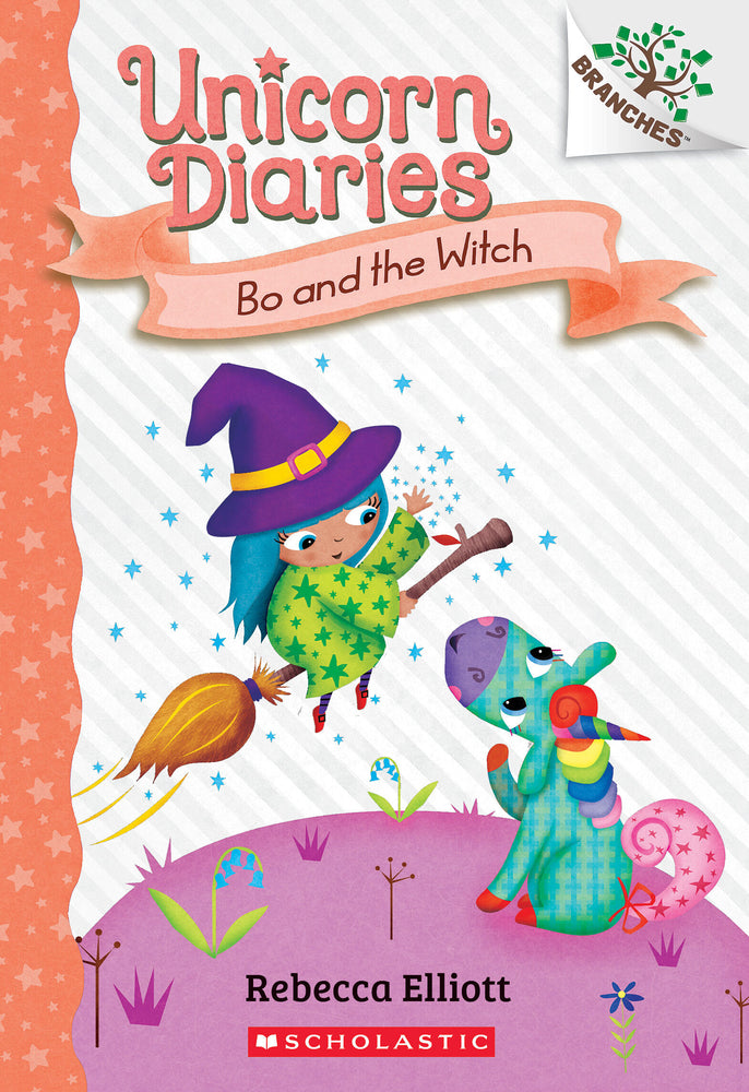 Book cover for Bo and the Witch: A Branches Book (Unicorn Diaries #10)