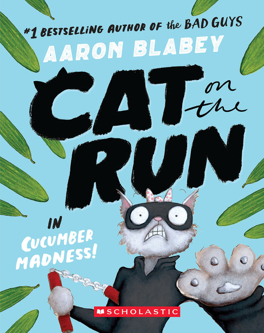 Book cover for Cat on the Run in Cucumber Madness! (Cat on the Run #2)