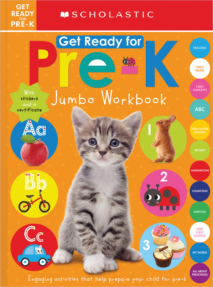 Book cover for Get Ready for Pre-K Jumbo Workbook: Scholastic Early Learners (Jumbo Workbook)