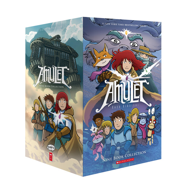 Book cover for Amulet #1-9 Box Set