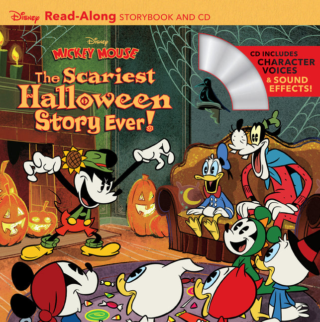 Book cover for Disney Mickey Mouse: The Scariest Halloween Story Ever! Readalong Storybook and CD [With Audio CD]