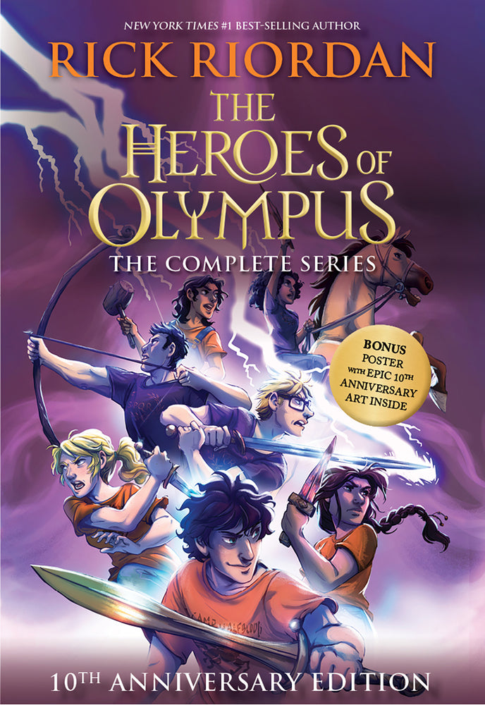 Book cover for Heroes of Olympus Paperback Boxed Set, The-10th Anniversary Edition [With Poster]