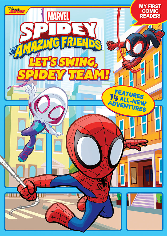 Book cover for Spidey and His Amazing Friends: Let's Swing, Spidey Team!: My First Comic Reader!