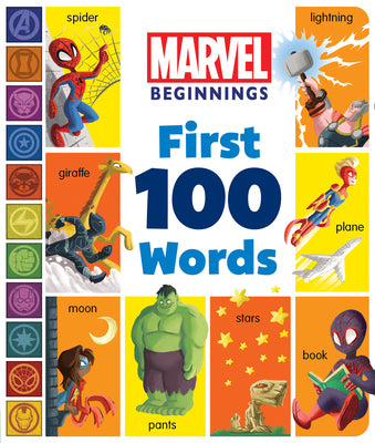 Book cover for Marvel Beginnings: First 100 Words