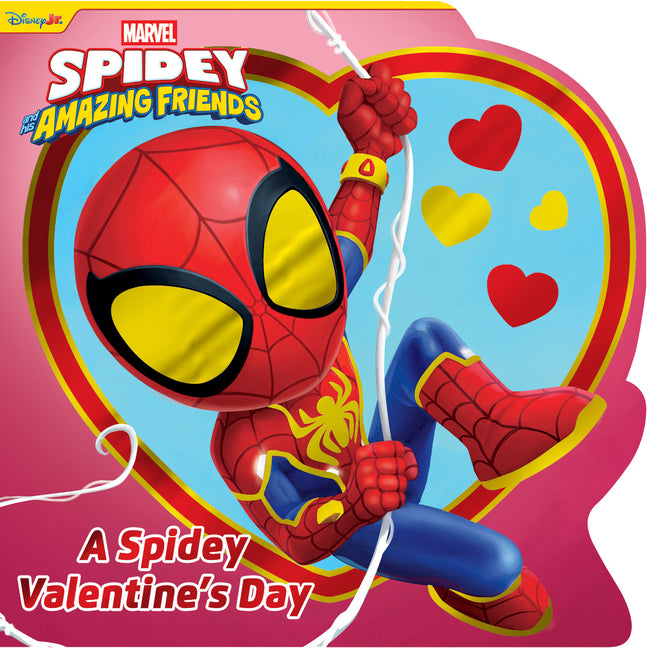 Book cover for Spidey and His Amazing Friends: A Spidey Valentine's Day