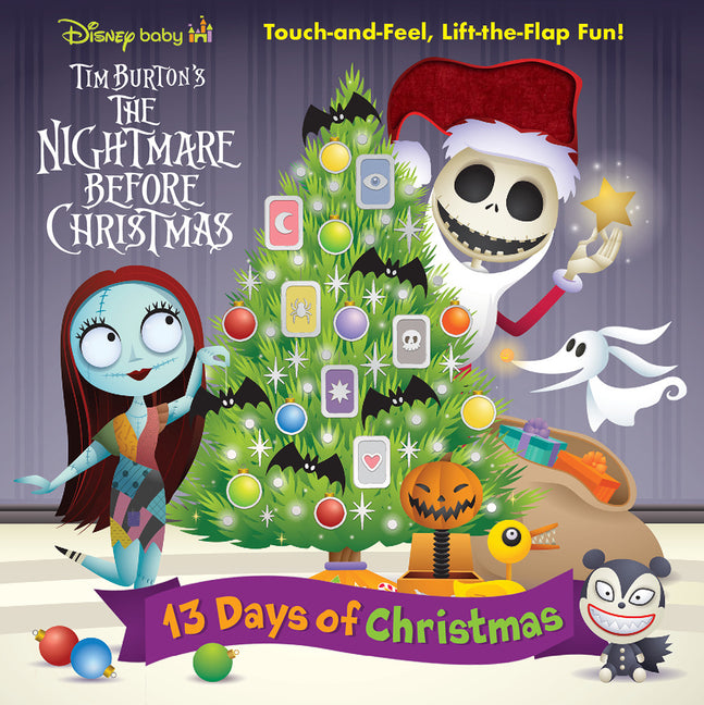Book cover for Disney Baby: 13 Days of Christmas: Touch-And-Feel, Lift-The-Flap Fun!