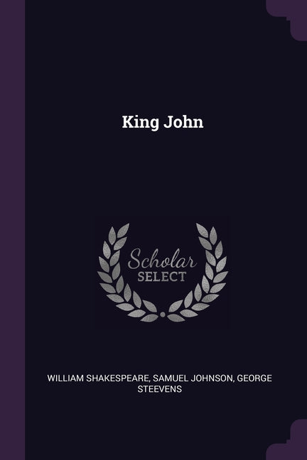 Book cover for King John