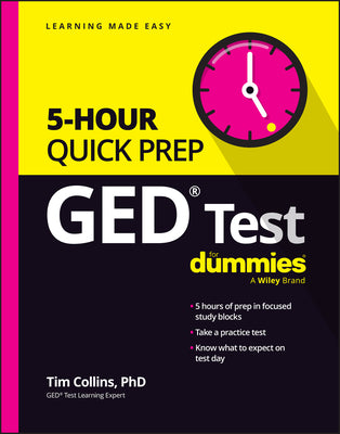 Book cover for GED Test 5-Hour Quick Prep for Dummies