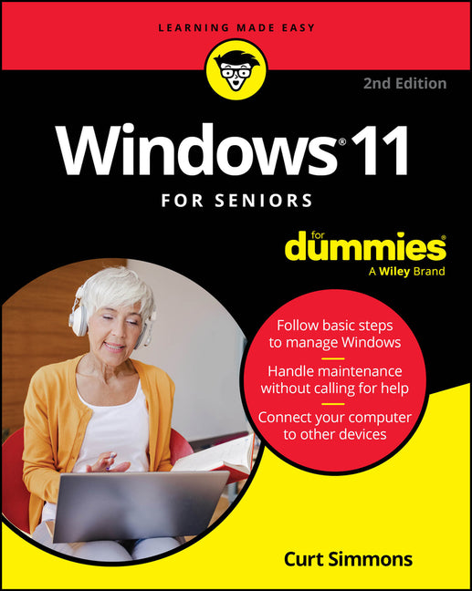 Book cover for Windows 11 for Seniors for Dummies, 2nd Edition