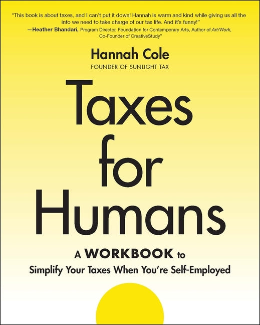 Book cover for Taxes for Humans Workbook