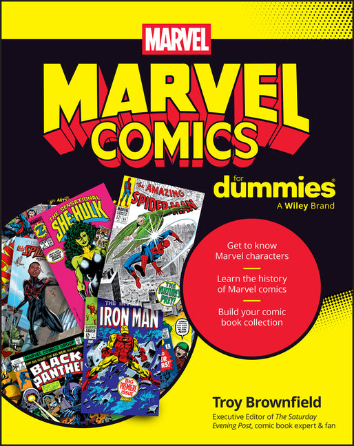 Book cover for Marvel Comics for Dummies