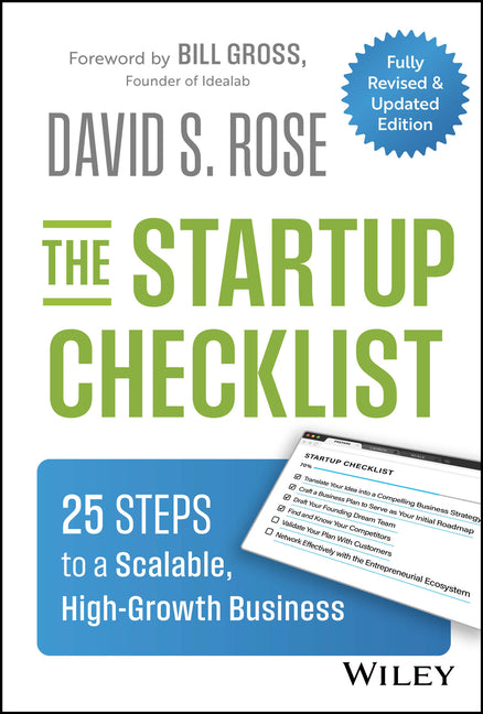 Book cover for Startup Checklist: 25 Steps to a Scalable, High-Growth Business