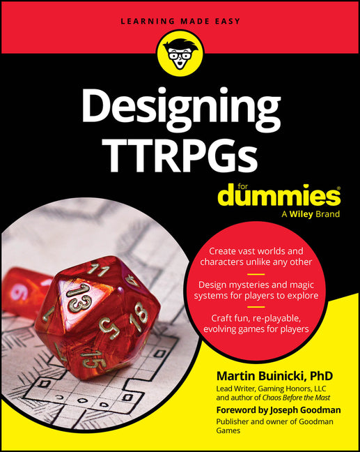 Book cover for Designing Ttrpgs for Dummies