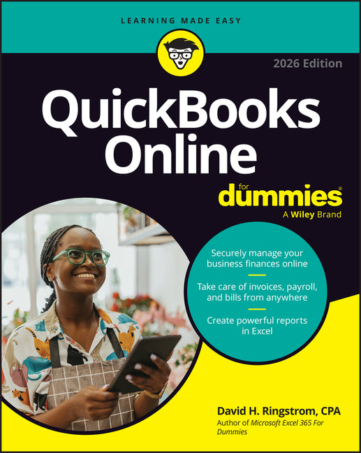 Book cover for QuickBooks Online for Dummies, 2026 Edition