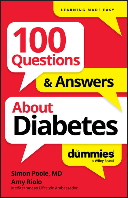 Book cover for 100 Questions & Answers about Diabetes for Dummies