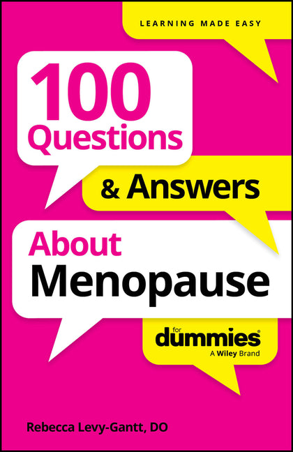 Book cover for 100 Questions & Answers about Menopause for Dummies
