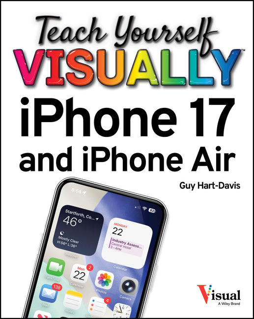 Book cover for Teach Yourself Visually iPhone 17 and iPhone Air
