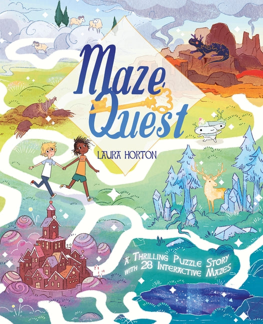 Book cover for Maze Quest: A Thrilling Puzzle Story with 28 Interactive Mazes