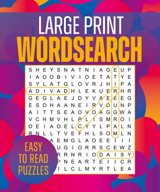 Book cover for Large Print Wordsearch: Over 250 Easy-To-Read Puzzles