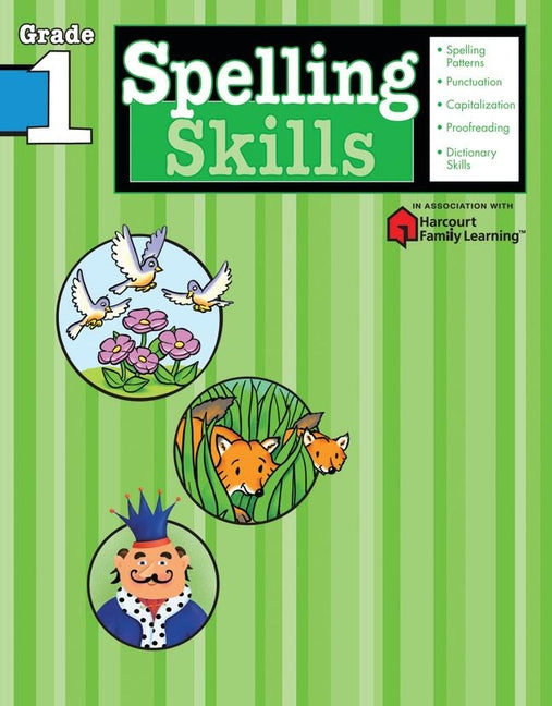 Book cover for Spelling Skills: Grade 1 (Flash Kids Harcourt Family Learning)