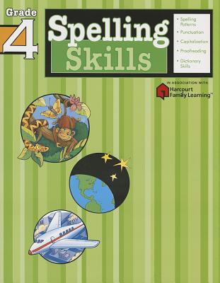 Book cover for Spelling Skills: Grade 4 (Flash Kids Harcourt Family Learning)