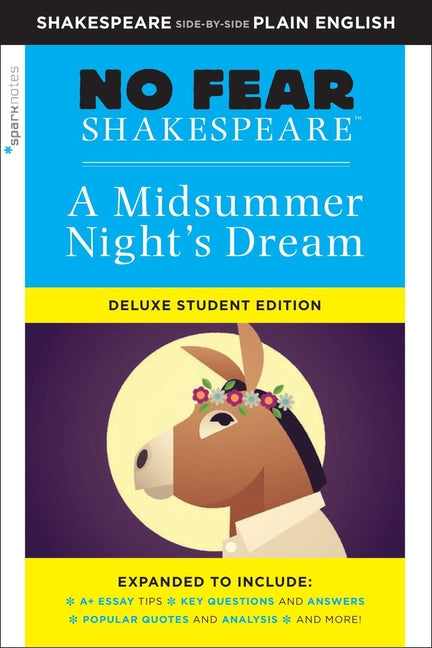 Book cover for Midsummer Night's Dream: No Fear Shakespeare Deluxe Student Editions - Shakespeare Side-By-Side Plain English (Revised)