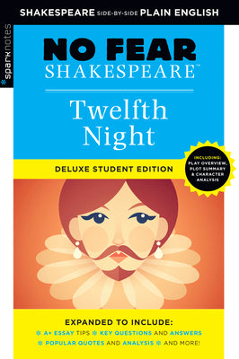 Book cover for Twelfth Night: No Fear Shakespeare Deluxe Student Edition: Volume 10