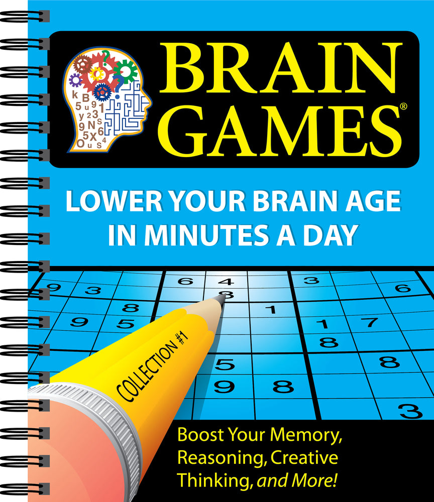 Book cover for Brain Games #1: Lower Your Brain Age in Minutes a Day (Variety Puzzles): Volume 1