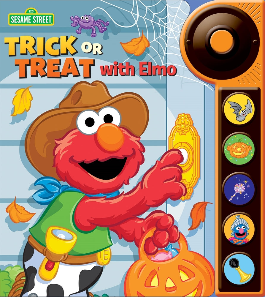 Book cover for Sesame Street: Trick or Treat with Elmo Sound Book [With Battery]