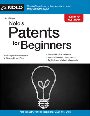 Book cover for Nolo's Patents for Beginners