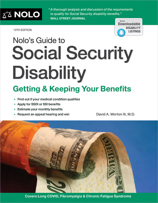 Book cover for Nolo's Guide to Social Security Disability: Getting & Keeping Your Benefits