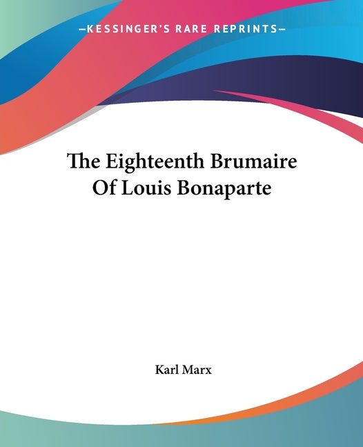Book cover for Eighteenth Brumaire of Louis Bonaparte