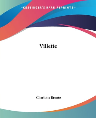 Book cover for Villette