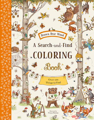 Book cover for Brown Bear Wood: A Search-And-Find Coloring Book: Over 100 Things to Find