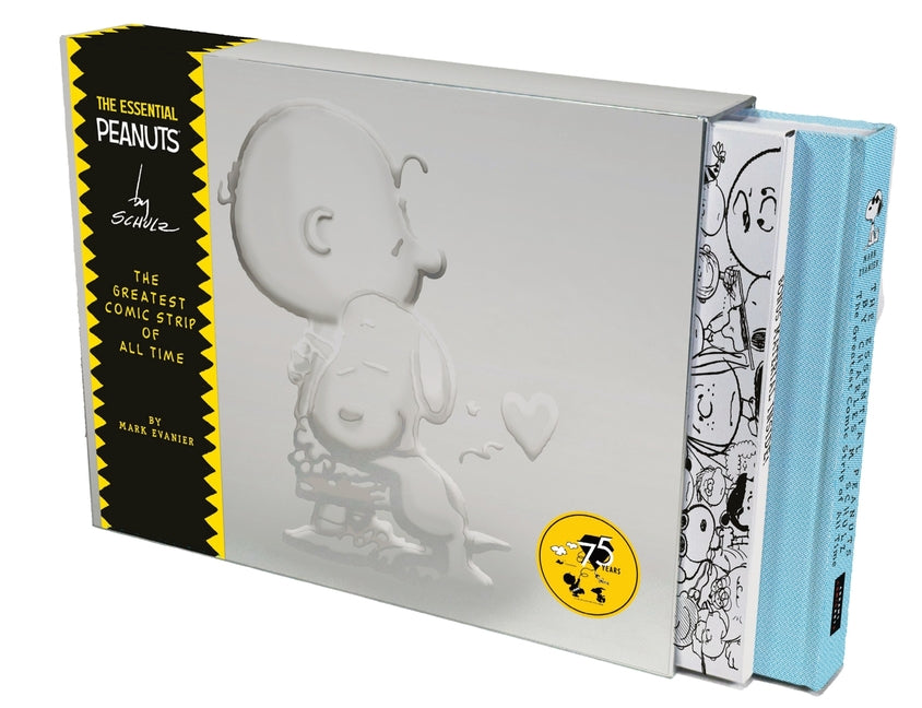 Book cover for Essential Peanuts by Charles M. Schulz: The Greatest Comic Strip of All Time