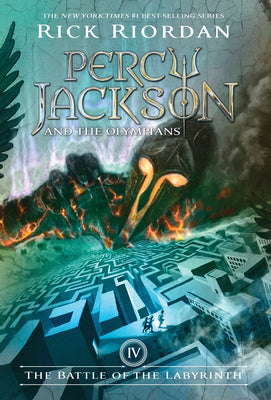 Book cover for Percy Jackson and the Olympians, Book Four: Battle of the Labyrinth, The-Percy Jackson and the Olympians, Book Four