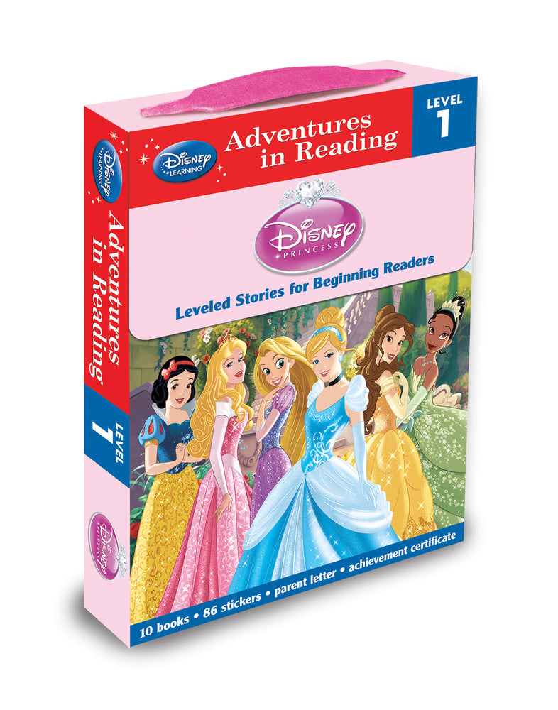 Book cover for Disney Princess: Reading Adventures Disney Princess Level 1 Boxed Set [With 86 Stickers and Parent Letter, and Achievement Certificate]