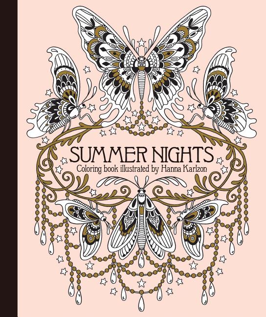 Book cover for Summer Nights Coloring Book: Originally Published in Sweden as Sommarnatt