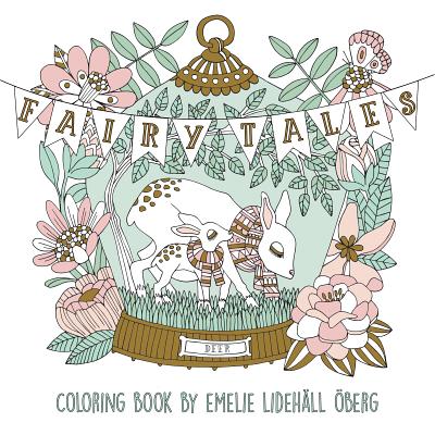 Book cover for Fairy Tales Coloring Book: Published in Sweden as Sagolikt