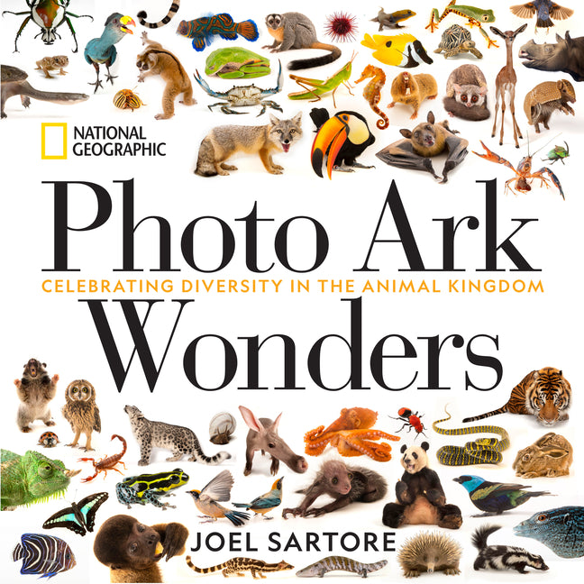 Book cover for National Geographic Photo Ark Wonders: Celebrating Diversity in the Animal Kingdom
