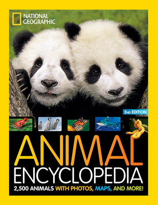 Book cover for Animal Encyclopedia: 2,500 Animals with Photos, Maps, and More!