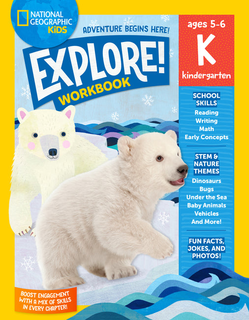 Book cover for National Geographic Kids Explore! Workbook Kindergarten