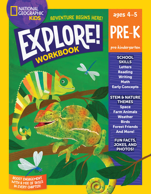 Book cover for National Geographic Kids Explore! Workbook Pre-K
