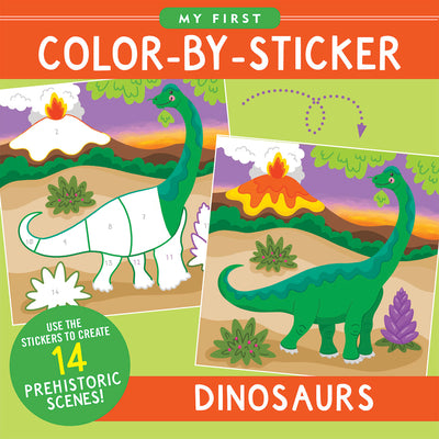 Book cover for Dinosaurs First Color by Sticker Book